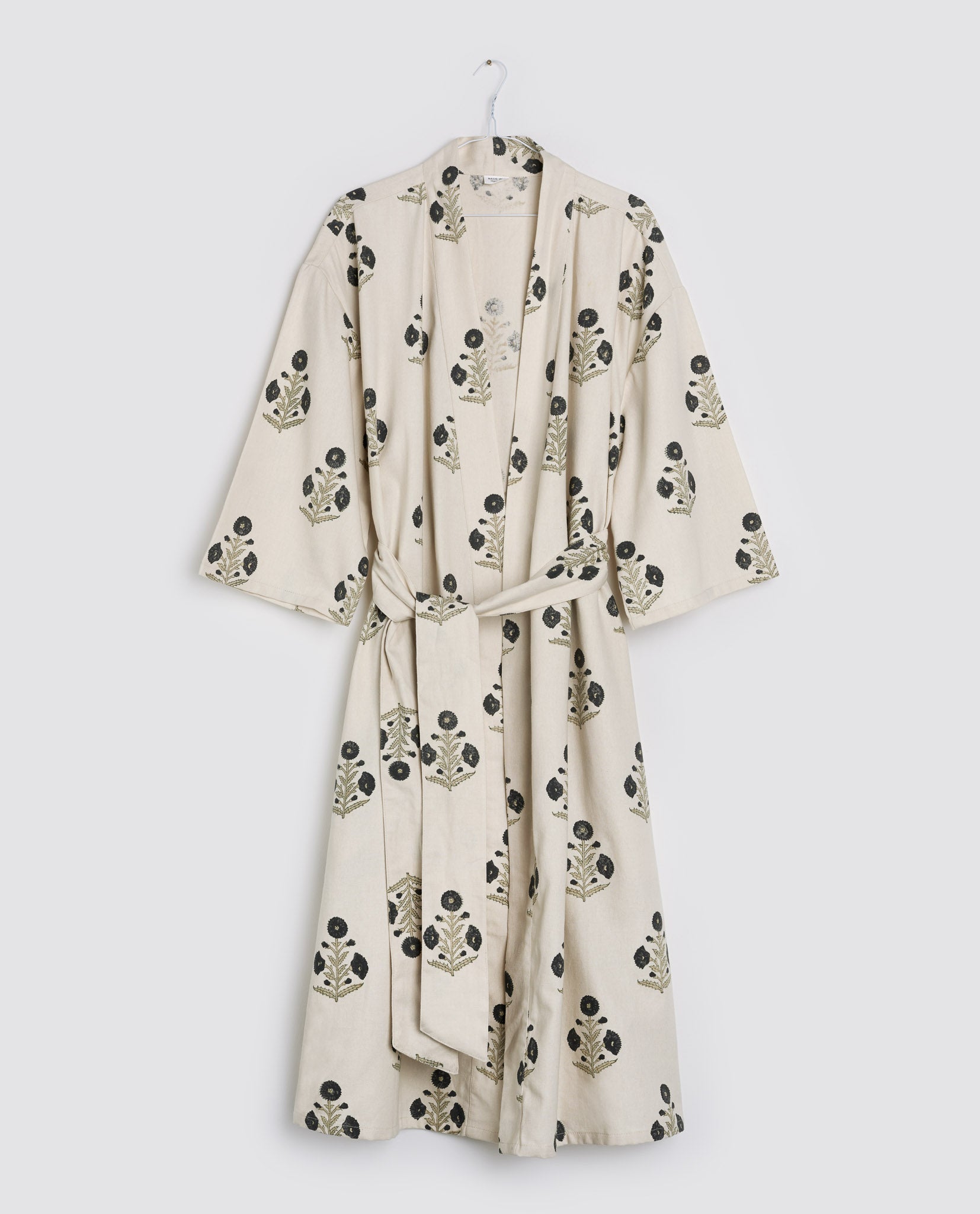 Block print dressing gown hotsell