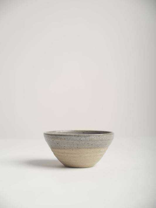 Hand thrown stoneware cereal bowl - grey