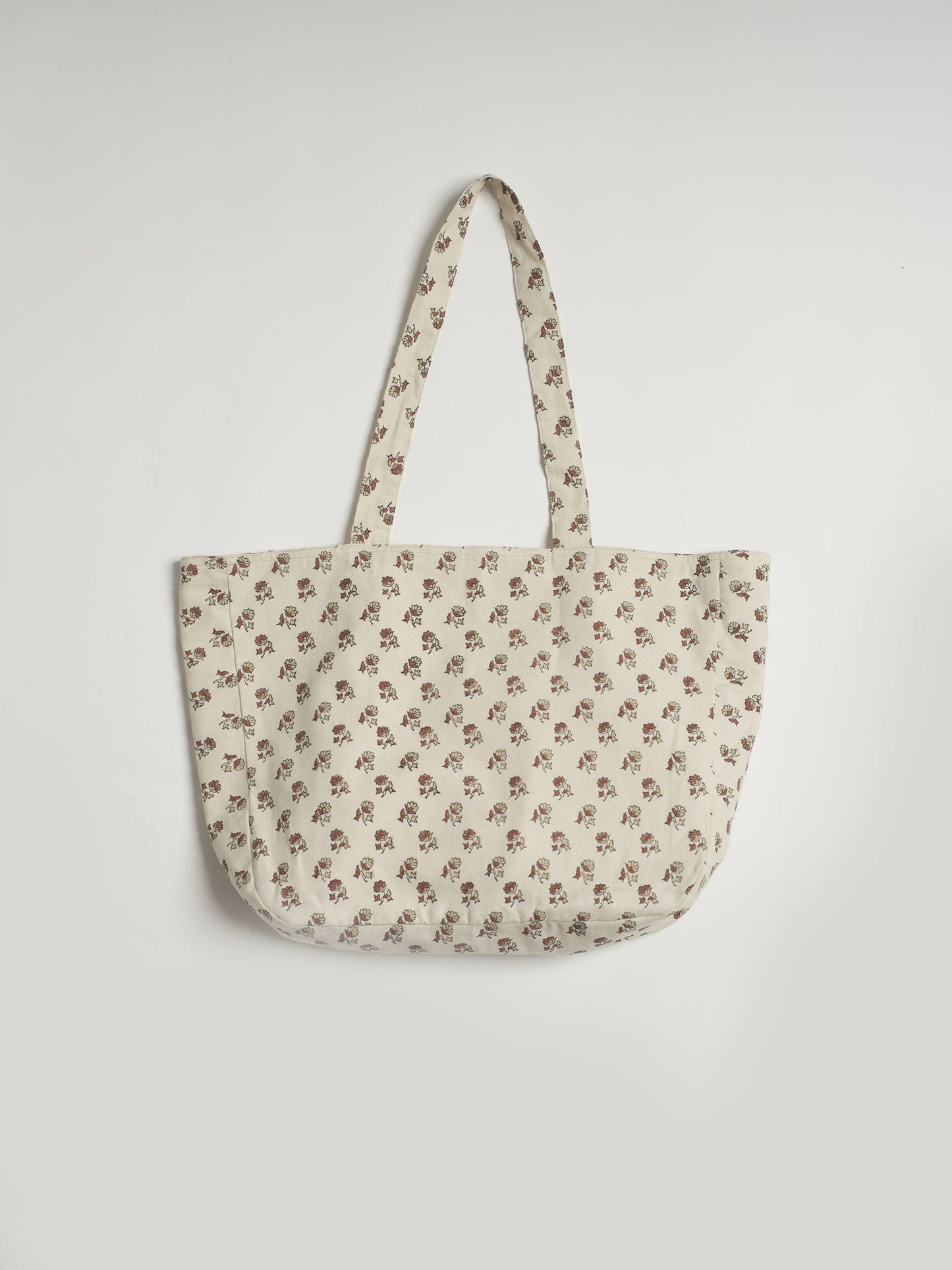 Organic Cotton Reversible Shopper - Block Print in Cedar